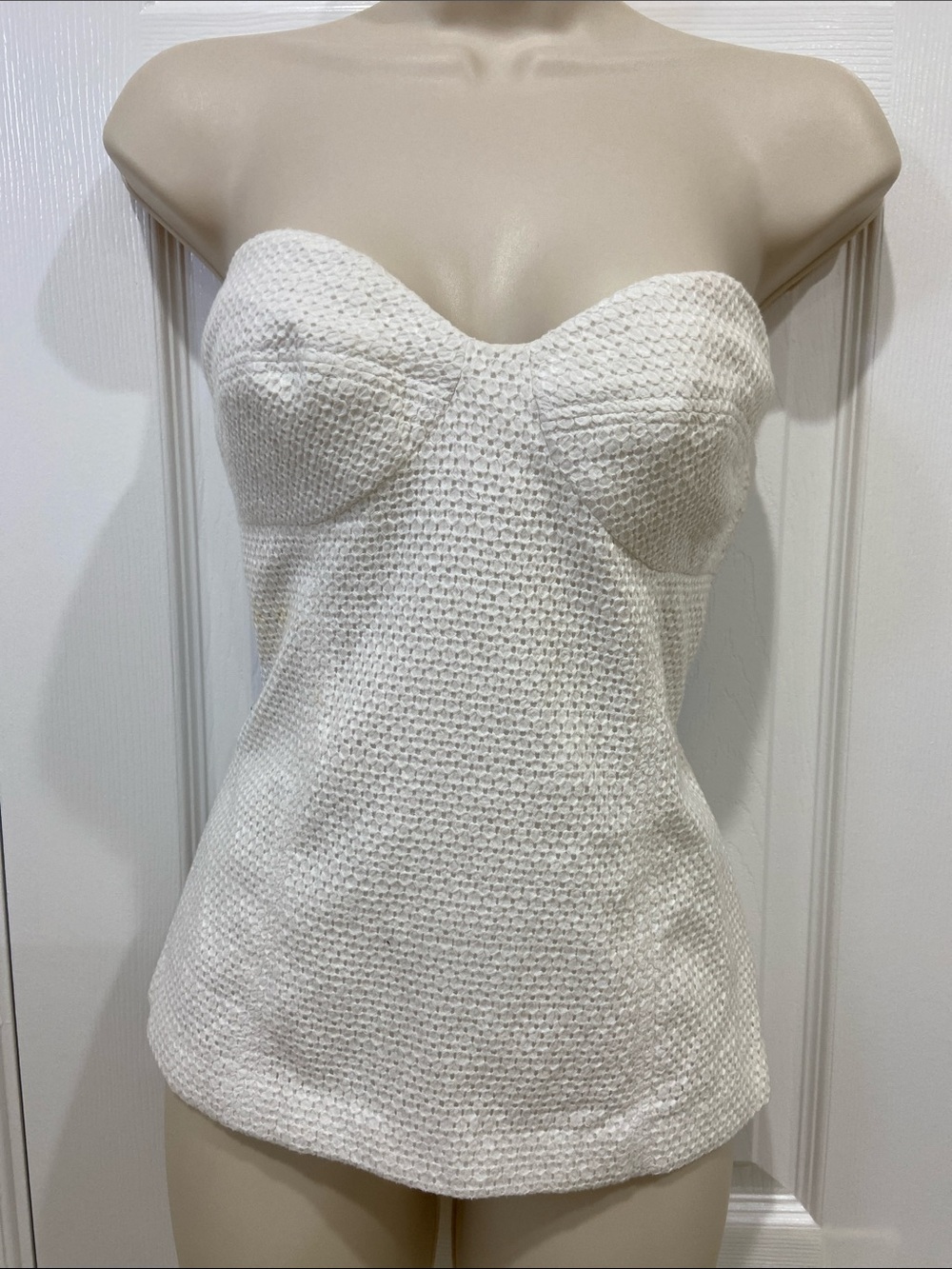 Tibi New York Structured Strapless Bustier Top